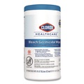 Hand Wipes | Clorox Healthcare 30577 6 in. x 5 in. 1-Ply Bleach Germicidal Wipes - Unscented, White (150/Canister) image number 1