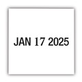 Office Jansan | COSCO 2000PLUS 011200 1.25 in. x 0.63 in. Self-Inking Heavy-Duty Line Dater with Microban - Black image number 2