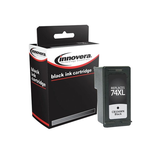 Ink & Toner | Innovera IVR36WN Remanufactured 750-Page High-Yield Ink for HP 74XL (CB336WN) - Black image number 0