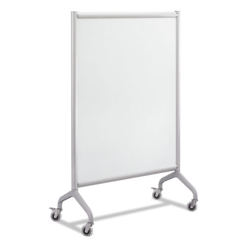 Safco 2014WBS Rumba 36 in. x 16 in. x 54 in., Full Panel Whiteboard Collaboration Screen - White/Gray image number 0