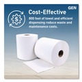Facility Maintenance & Supplies | GEN G2820 1-Ply 8 in. x 800 ft. Hardwound Roll Towels - White (6/Carton) image number 6