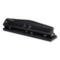 Universal UNV74323 12 Sheet Capacity Deluxe Adjustable Two and Three Hole Punch - Black image number 2