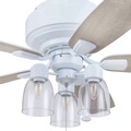 Ceiling Fans | Prominence Home 51671-45 52 in. Magonia Farmhouse Style Flush Mount LED Ceiling Fan with Light - Bright White image number 3