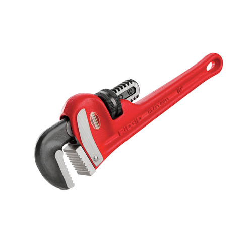 Pipe Wrenches | Ridgid 10 Cast-Iron 1-1/2 in. Jaw Capacity 10 in. Long Straight Pipe Wrench image number 0