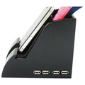 Office Electronics & Batteries | Victor PH600 Smart Charge Pencil Cup with USB Charging Hub - Black image number 3