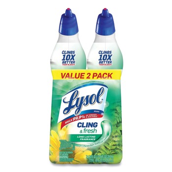 LYSOL Brand 24 oz. Cling and Fresh Toilet Bowl Cleaner - Forest Rain (2/Pack)