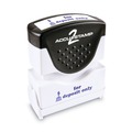 Stamps & Stamp Supplies | ACCUSTAMP2 035601 1.63 in. x 0.5 in. FOR DEPOSIT ONLY Pre-Inked Shutter Stamp - Blue image number 0