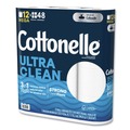 Cleaning Cloths | Cottonelle 55480 Ultra CleanCare 1-Ply Septic Safe Strong Bath Tissue Toilet Paper - White (4/Carton) image number 1