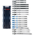 Blades | Bosch T18CHCL 18-Piece T-Shank Wood and Metal Cutting Jig Saw Blade Set image number 1