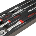 Socket Sets | Wiha Tools 33388 9-Piece SoftFinish Ratchet Tray Set image number 3