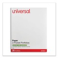  | Universal UNV56611 11 in. x 8.5 in. Embossed Leather Grain Paper 2-Pocket Portfolio - Red (25/Box) image number 1