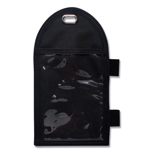 | Advantus 75648 3.25 in. x 6 in. Holder 2.75 in. x 3.5 in. Insert Vertical Badge Holder with Pen Loop - Black (12/Box) image number 0