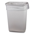 Trash Bags | Boardwalk H5645TCKR01 23 Gallon 0.9 mil 28 in. x 45 in. Perforated Roll Linear Low Density Can Liners - Clear (25 Bags/Roll, 8 Rolls/Carton) image number 3