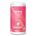 Cleaning & Janitorial Supplies | Method 338527 1 Ply All Purpose Cleaning Wipes - White Pink Grapefruit (6/Carton) image number 0