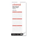 Calendars & Planners | Universal 71003 12 in. x 27 in. 14-Month (Dec 2025-Jan 2027) Three-Month Wall Calendar - White/Red Sheets image number 2