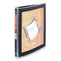 Office Jansan | Avery 15767 Flexi-View 11 in. x 8.5 in. 3-Rings 0.5 in. Capacity Binder with Round Rings - Black image number 1