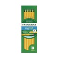 Pencils | Dixon 133080002 Ticonderoga Beginners HB (#2) Woodcase Pencil with Eraser and Microban - Black Lead/Yellow Barrel (12/Pack) image number 0