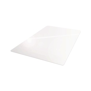 Floortex 48 in. x 53 in. Cleartex Ultimat Polycarbonate Chair Mat for Low/Medium Pile Carpet - Clear