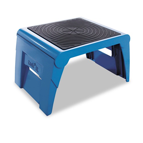 Just Launched | Cramer 50051PK-63 250 lbs. Capacity 14 in. x 11-1/4 in. x 9-3/4 in. Folding Step Stool - Blue image number 0