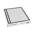 Office Jansan | C-Line 49911 Stitched Sides 11 in. x 8.5 in. 50-Sheet Capacity Shop Ticket Holders - Clear (25/Box) image number 0