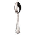 Food Service | WNA REF320SP Reflections Heavyweight Plastic Spoon Utensils - Silver (40/Pack) image number 1