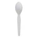 Cutlery | Boardwalk BWKSPOONHW Heavyweight Polystyrene Teaspoon Cutlery - White (1000/Carton) image number 1