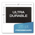 Office Jansan | Oxford 13206 3 in. Capacity 2-Prong Fastener Pressboard Report Cover with Reinforced Side Hinge - X-Large, Black image number 5