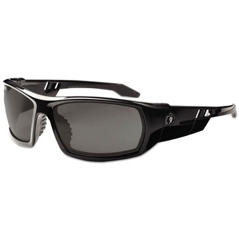 Ergodyne Skullerz Odin Nylon/Polycarb Safety Glasses - Black Frame/Smoke Lens