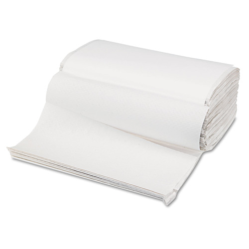 Boardwalk B6212 9 in. x 9-9/20 in. Singlefold Paper Towels - White (16 Packs/Carton) image number 0