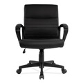  | Alera ALEBC42B19 16.73 in. - 20.39 in. Seat Height Breich Series Manager Chair Supports Up to 275 lbs. - Black image number 4