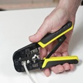 Cable Strippers | Klein Tools VDV226-011-SEN All-in-One Ratcheting Data Cable Crimper/ Wire Stripper/ Wire Cutter image number 4