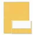 File Folders | Roaring Spring 50121 Accommodates (50) 11 in. x 8.5 in. Sheets Pocket Folder - Gold (250/Carton) image number 3