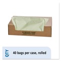 Office Jansan | Stout by Envision E4248E85 EcoSafe-6400 42 in. x 48 in. 0.85 mil. 48 Gallon Compostable Bags - Green (40/Box) image number 4