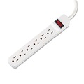 Innovera IVR73315 15 Amp 15 ft. Cord 1.94 in. x 10.19 in. x 1.19 in. Corded Six Outlet Power Strip - Ivory image number 2