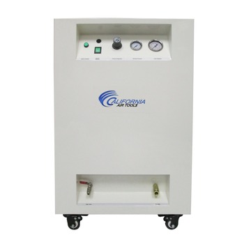 California Air Tools CAT-8010SPC 1 HP 8 Gallon Ultra Quiet and Oil-Free Dolly Air Compressor with Sound Proof Cabinet