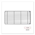  | Alera ALESW583618BL Industrial Wire Shelving 36 in. x 18 in. Extra Wire Shelves - Black (2-Piece/Carton) image number 3