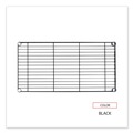 Office Jansan | Alera ALESW583618BL Industrial Wire Shelving 36 in. x 18 in. Extra Wire Shelves - Black (2/Carton) image number 3