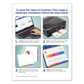 Office Jansan | Avery 11081 Ready Index 11 in. x 8.5 in. 8-Tab 1 to 8 Customizable Table of Contents Dividers - Multicolor Tabs (3/Pack) image number 5
