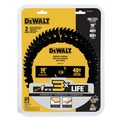 Circular Saw Blades | Dewalt DWA110CMB (2-Pack) 10 in. 40T/60T General Purpose Circular Saw Blades Combo Pack image number 1