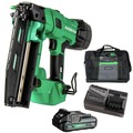 Finish Nailers | Metabo HPT NT1865DSAM 18V MultiVolt Lithium-Ion Brushless 16-Gauge Cordless Straight Finish Nailer Kit (2 Ah) image number 0