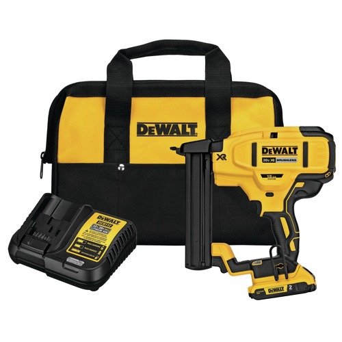 Crown Staplers | Factory Reconditioned Dewalt DCN681D1R 20V MAX Cordless Lithium-Ion 18 Gauge Narrow Crown Stapler Kit image number 0