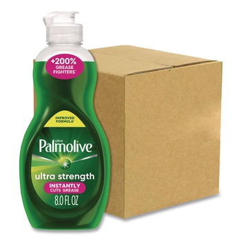 Ultra Palmolive 8 oz. Bottle Dishwashing Liquid - Fresh Scent (16/Carton)