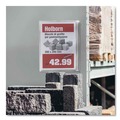 Office Jansan | Durable 501719 11 in. x 17 in. Self-Adhesive Water-Resistant Sign Holder - Clear Frame (5/Pack) image number 4