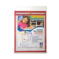  | C-Line 40610 9 in. x 12 in. Reusable Dry Erase Pockets - Assorted Primary Colors (10/Pack) image number 3