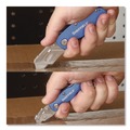 Office Jansan | GreatNeck 12117 1 Standard 1 Mini Blade Folding Lock Back Utility Knife Set - Blue image number 6
