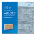 Cleaning & Janitorial Supplies | Scott 01840 9.2 in. x 9.4 in. 1-Ply Essential Multi-Fold Towels with Absorbency Pockets - White (4000/Carton) image number 6