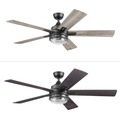Ceiling Fans | Honeywell 51861-45 52 in. Remote Control Contemporary Indoor LED Ceiling Fan with Light - Matte Black image number 1