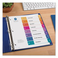 Office Jansan | Avery 11081 Ready Index 11 in. x 8.5 in. 8-Tab 1 to 8 Customizable Table of Contents Dividers - Multicolor Tabs (3/Pack) image number 6