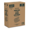 Food Service | Dart C99HT1 Showtime 5.1 in. x 9.9 in. x 3.5 in. 29.9 oz. Hinged Plastic Hoagie Containers - Clear (200/Carton) image number 1