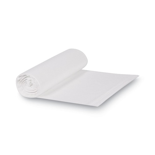 Trash Bags | Boardwalk Z6639HN GR1 33 Gallon 13 mic Perforated Roll High Density Can Liners - Natural (25 Bags/Roll, 10 Rolls/Carton) image number 0